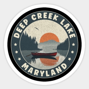 Deep Creek Lake Maryland Sunset Sticker